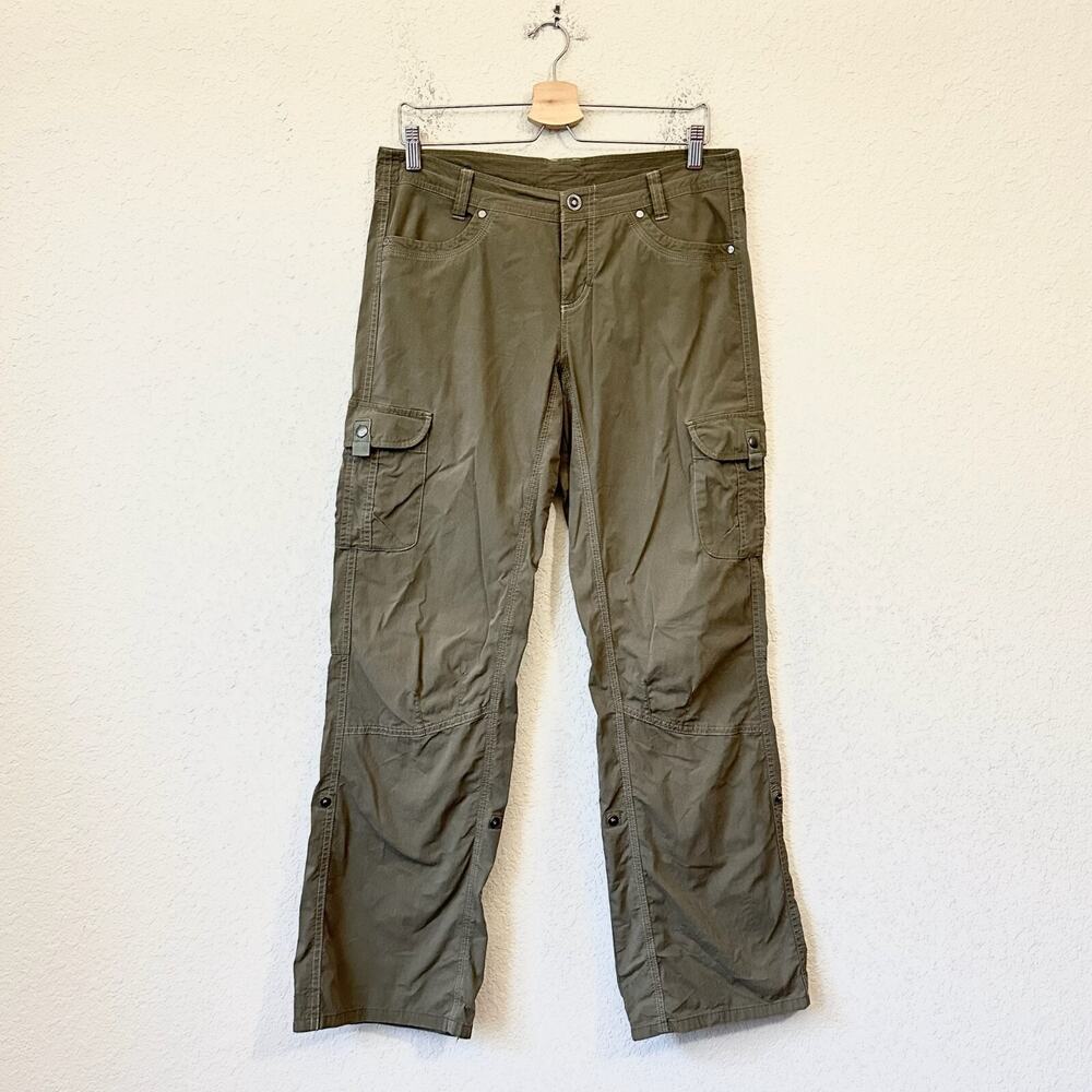 KUHL Splash Roll-Up Pant Olive Green Cargo Straight Camping Hiking
